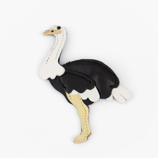 Brooch Ostrich